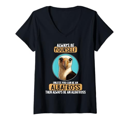 Damen Albatrosse Albatros T-Shirt mit V-Ausschnitt Damen Albatrosse Albatros T-Shirt mit V-Ausschnitt von Albatrosse Albatros Tier Shop