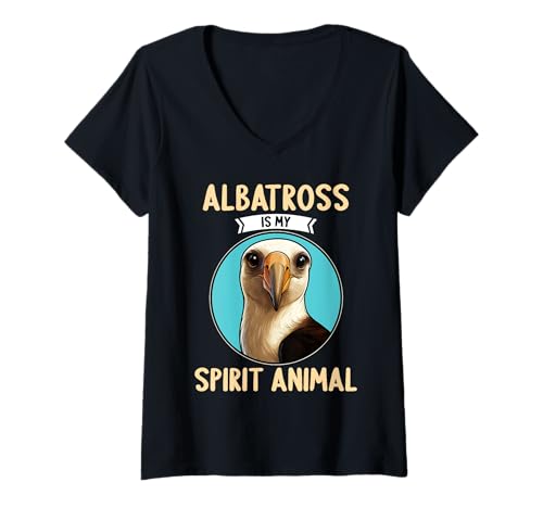 Damen Albatrosse Albatros T-Shirt mit V-Ausschnitt Damen Albatrosse Albatros T-Shirt mit V-Ausschnitt von Albatrosse Albatros Tier Shop