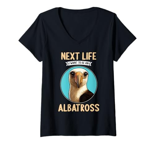 Damen Albatrosse Albatros T-Shirt mit V-Ausschnitt Damen Albatrosse Albatros T-Shirt mit V-Ausschnitt von Albatrosse Albatros Tier Shop