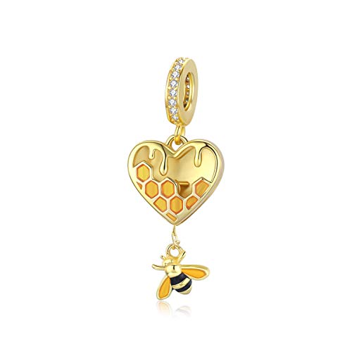 Der Bienen-Anhänger passt für Pandora-Charm-Armbänder, Schmuck oder europäische Armreife, Sterling-Silber Der Bienen-Anhänger passt für Pandora-Charm-Armbänder, Schmuck oder europäische Armreife, Sterling-Silber von Alberello
