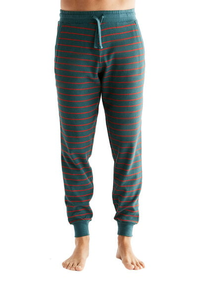 Leela Cotton Herren Hose Schlafhose aus 100% Bio-Baumwolle Waffelstrick Pyjama von Leela Cotton