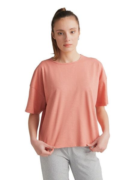 Leela Cotton Damen Flammé T-Shirt Bio-Baumwolle von Leela Cotton