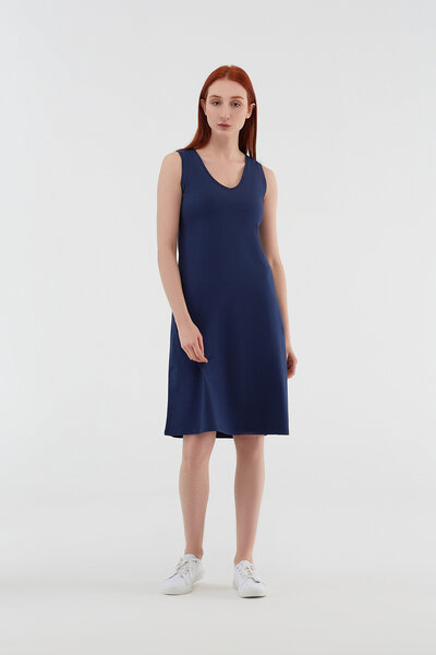 Leela Cotton Damen Kleider ärmellos Bio-Baumwolle Sommerkleid Kleid von Leela Cotton