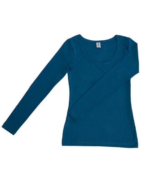 Leela Cotton Damen Langarmshirt Rundhals 5 Farben Bio-Baumwolle T-Shirt 4412 von Leela Cotton