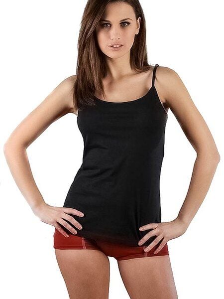 Leela Cotton Damen Spaghetti Top 7 Farben Bio-Baumwolle Unterhemd Spaghettiträger von Leela Cotton