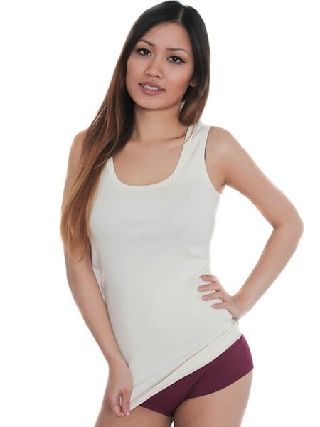 Leela Cotton Damen Tank Top 4 Farben Bio-Baumwolle Unterhemd  T-shirt von Leela Cotton