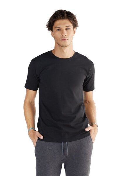 Leela Cotton Herren Kurzarm T-Shirt Bio-Baumwolle GOTS Rundhalsausschnitt 2218 von Leela Cotton