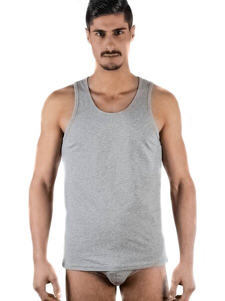 Leela Cotton Herren Tanktop 4 Farben Unterhemd Bio-Baumwolle  Achselhemd von Leela Cotton