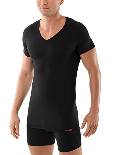 ALBERT KREUZ V-Unterhemd Business Herrenunterhemd aus Stretch-Baumwolle Kurzarm schwarz 7/XL von ALBERT KREUZ