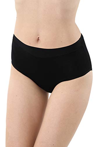 Albert Kreuz 3er-Pack Damen Taillenslip Baumwolle Elastan schwarz Größe S (36-38) von Albert Kreuz