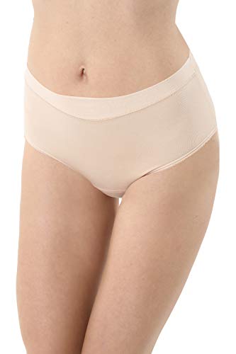 Albert Kreuz 3er-Pack Damen Taillenslip Baumwolle Elastan unsichtbar - Hautfarbe, Nude Größe M (38-40) von Albert Kreuz