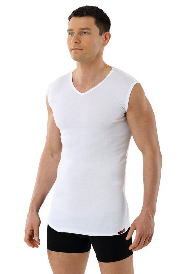 Albert Kreuz Achselhemd Bio V-Neck extra lang ohne Arm (kein Set, 1-St., kein Set) von Albert Kreuz