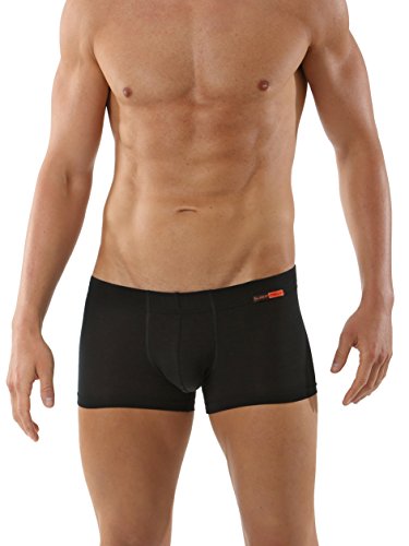 Albert Kreuz Eng anliegende Boxershorts Retropants Slipboxer Retroshorts aus Micromodal Light Schwarz 5/M von Albert Kreuz