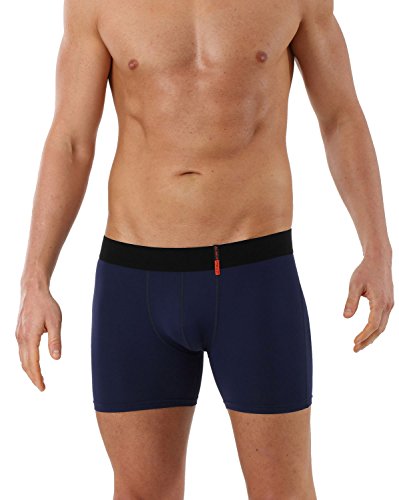 Albert Kreuz Eng anliegende Boxershorts Retropants Slipboxer Retroshorts aus Mikrofaser atmungsaktiv Marine/dunkelblau 7/XL von ALBERT KREUZ