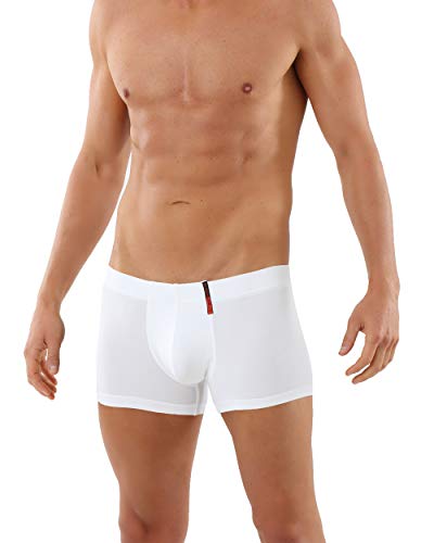 Albert Kreuz Herren Funktions-Boxershorts Retroshorts Baumwolle-Coolmax klimaregulierend weiß 4/S von Albert Kreuz