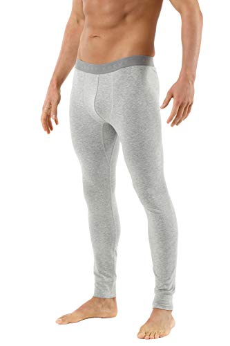 Albert Kreuz Herren Lange Unterhose Leggings Bio-Baumwolle grau mélange M von Albert Kreuz