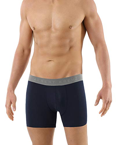 Albert Kreuz Herren Retroshorts Baumwolle Elastan Antibakteriell Marine 5/M von Albert Kreuz