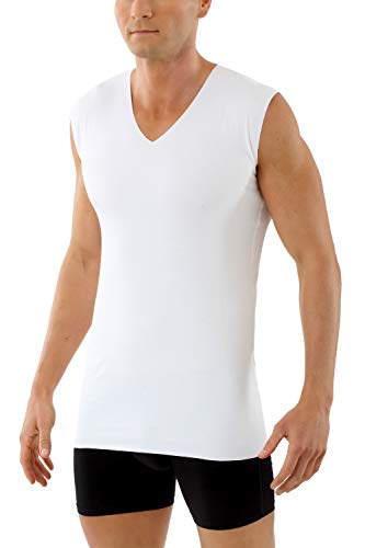 ALBERT KREUZ Herren Unterhemd randlos Lasercut nahtlos Clean Cut V-Ausschnitt ohne Arm weiß 07/XL ALBERT KREUZ Herren Unterhemd randlos Lasercut nahtlos Clean Cut V-Ausschnitt ohne Arm weiß 07/XL von ALBERT KREUZ