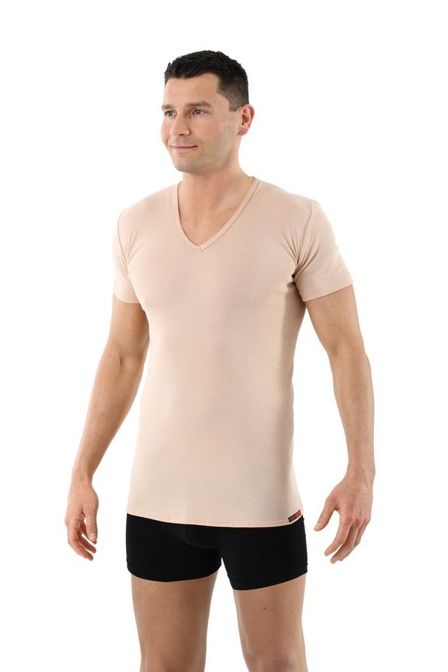 Albert Kreuz Unterhemd Bio V-Neck extra lang Kurzarm (kein Set, kein Set) von Albert Kreuz