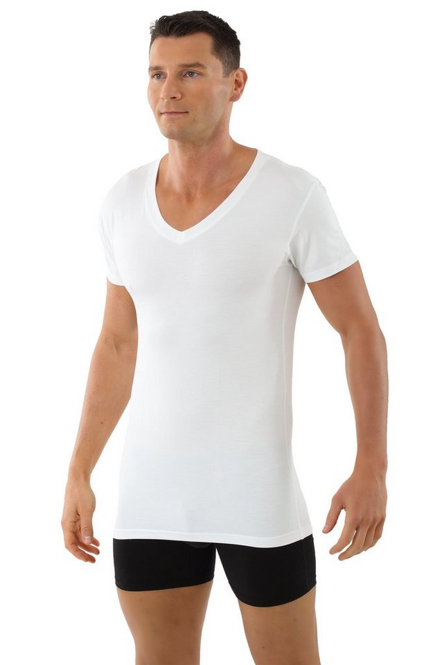 Albert Kreuz Unterhemd V-Neck Modal atmungsaktiv Kurzarm (kein Set, kein Set) von Albert Kreuz