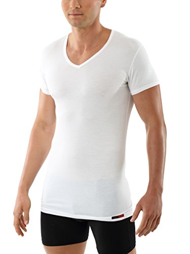 ALBERT KREUZ V-Unterhemd Business Herrenunterhemd aus Micromodal Light atmungsaktiv Kurzarm weiß 6/L von ALBERT KREUZ