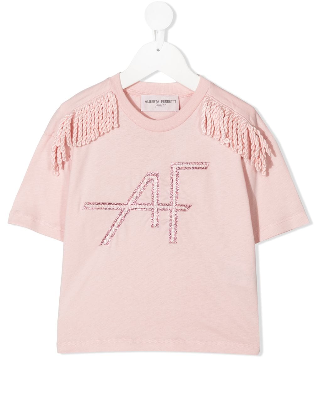 Alberta Ferretti Kids T-Shirt mit Fransen - Rosa von Alberta Ferretti Kids