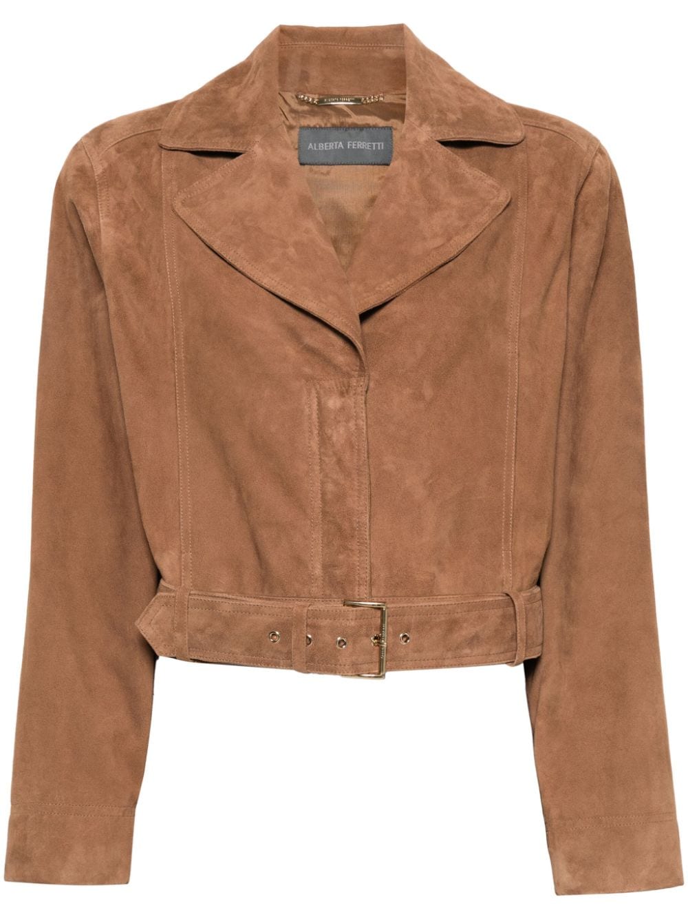 Alberta Ferretti Bikerjacke aus Wildleder - Braun von Alberta Ferretti