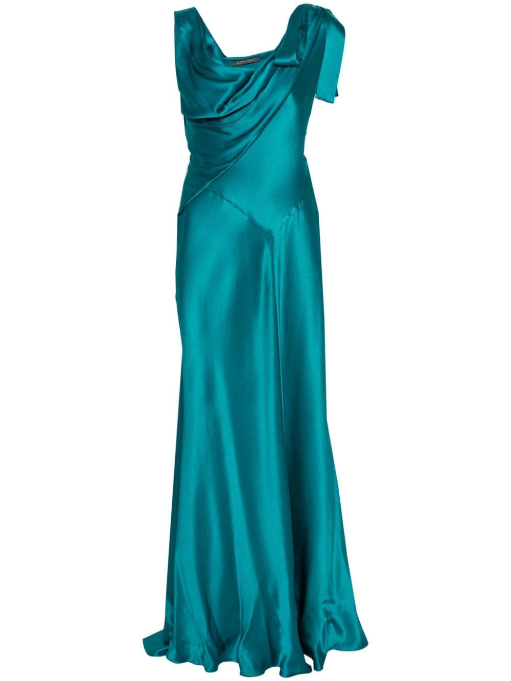 Alberta Ferretti Maxikleid aus Krepp - Blau von Alberta Ferretti