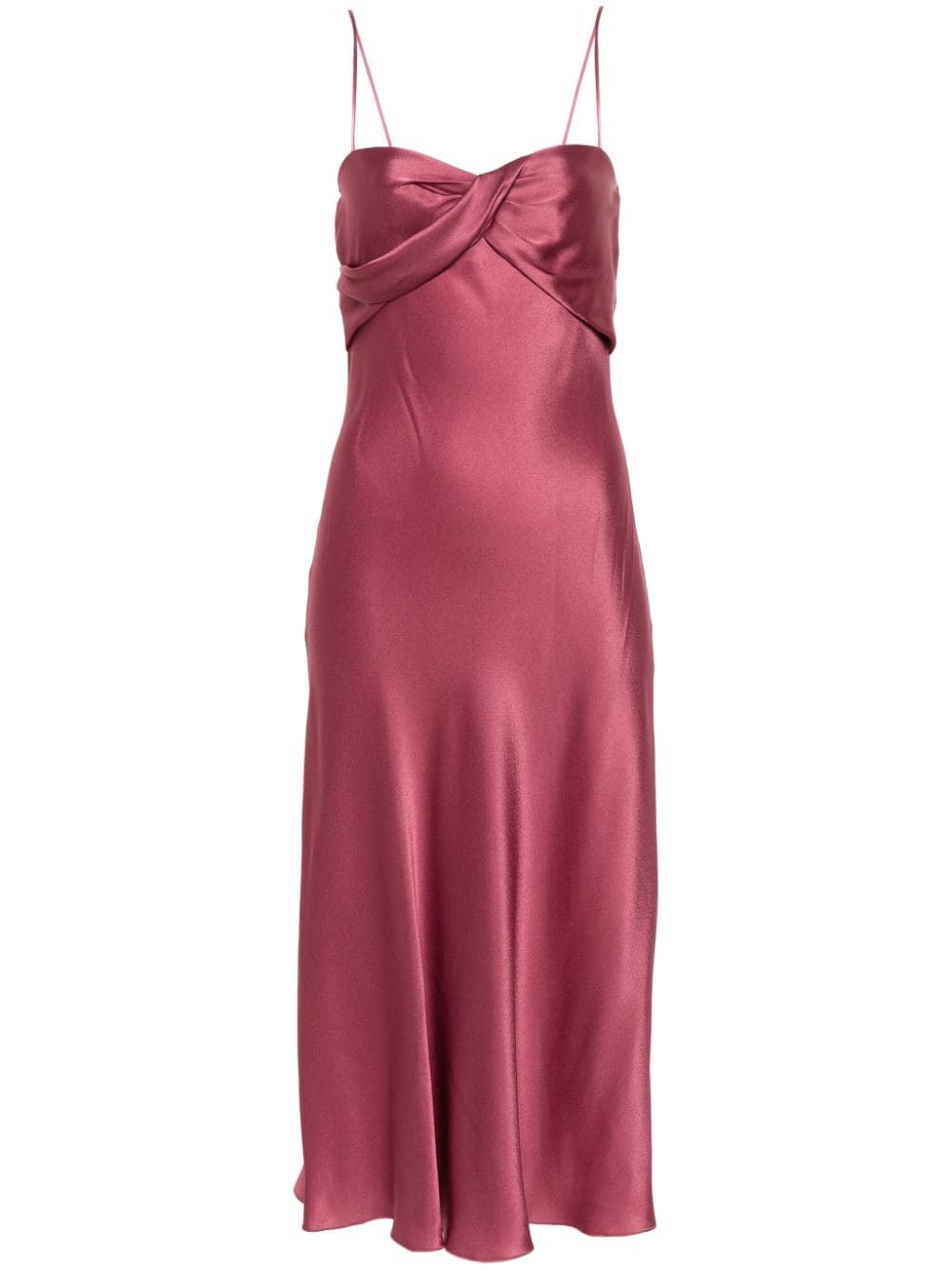 Alberta Ferretti Midikleid aus Satin - Rosa von Alberta Ferretti