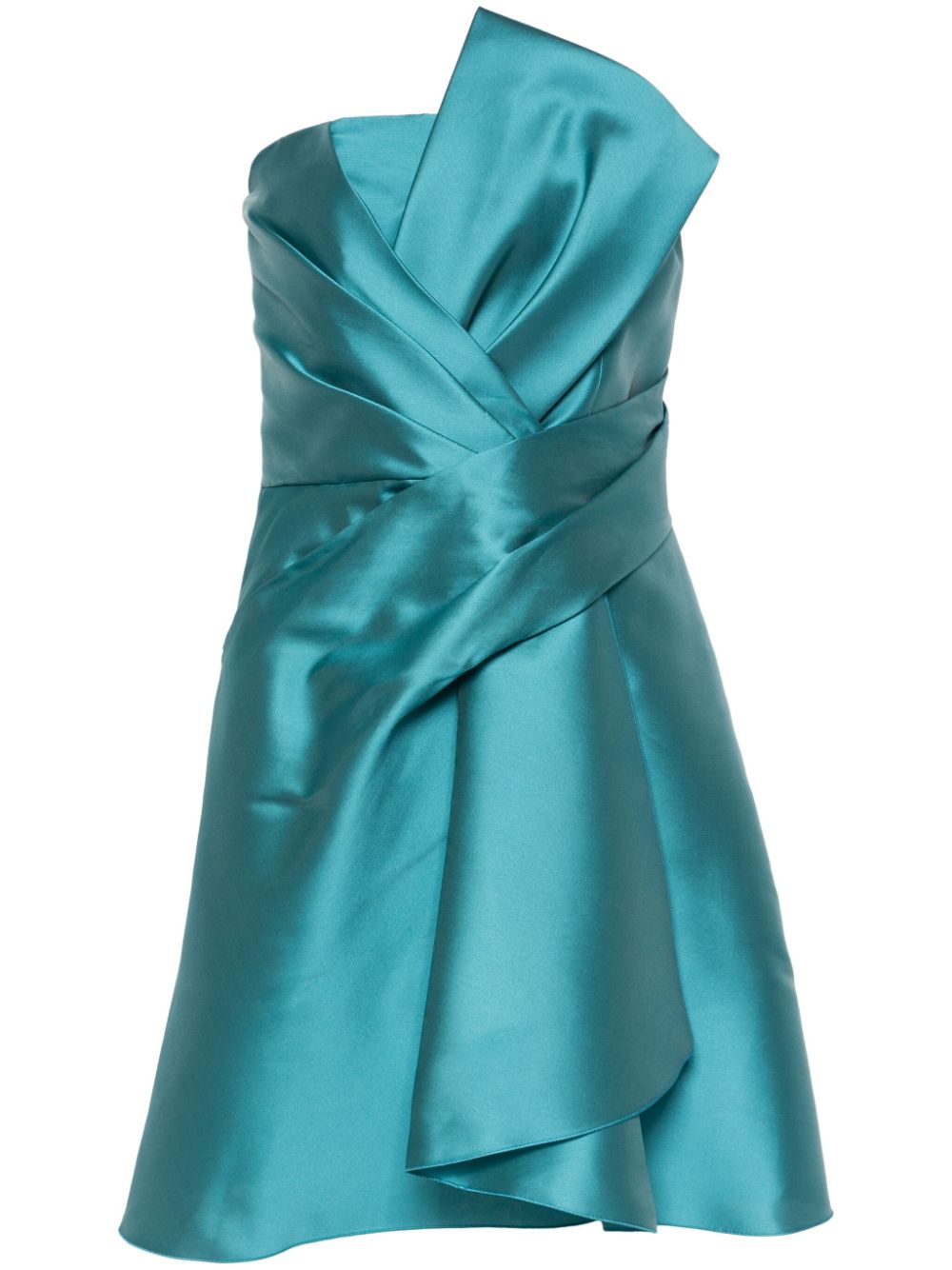 Alberta Ferretti Mikado Minikleid mit Bustier - Blau von Alberta Ferretti