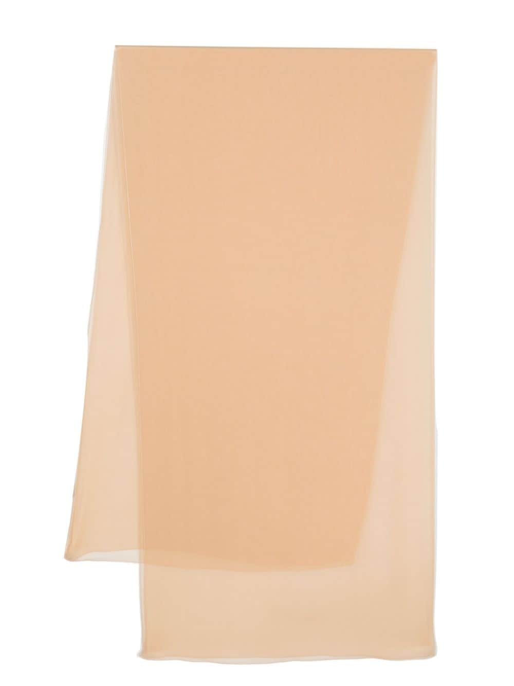 Alberta Ferretti Schal aus Seidenchiffon - Nude von Alberta Ferretti