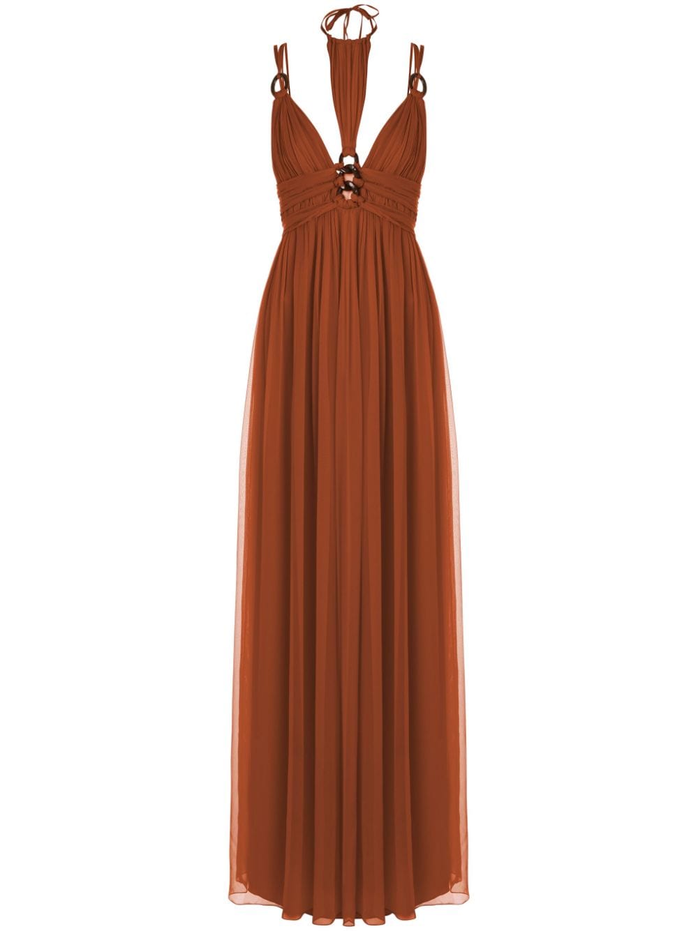 Alberta Ferretti Semi-transparentes Kleid - Braun von Alberta Ferretti