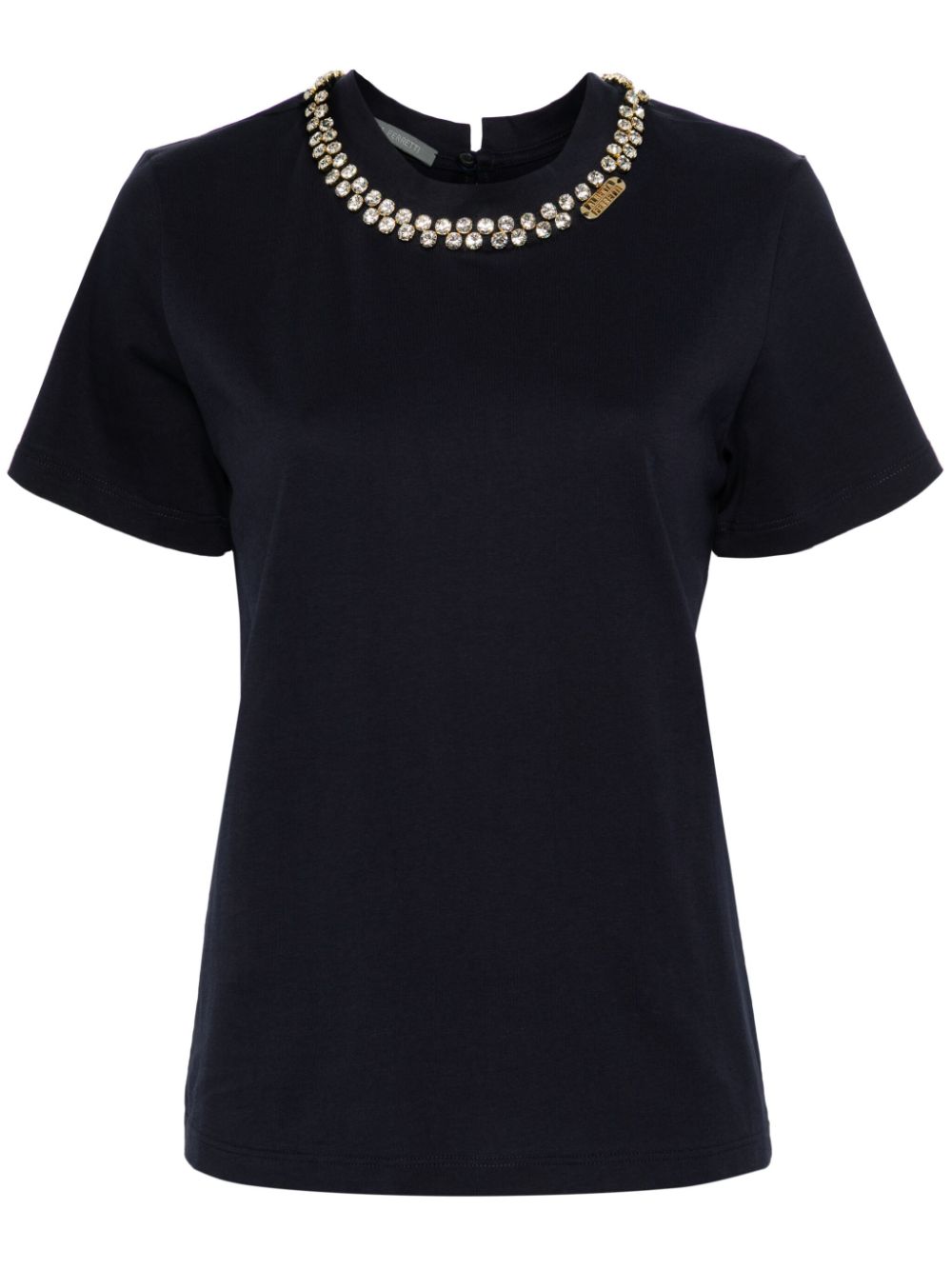 Alberta Ferretti T-Shirt mit Kristallen - Blau von Alberta Ferretti