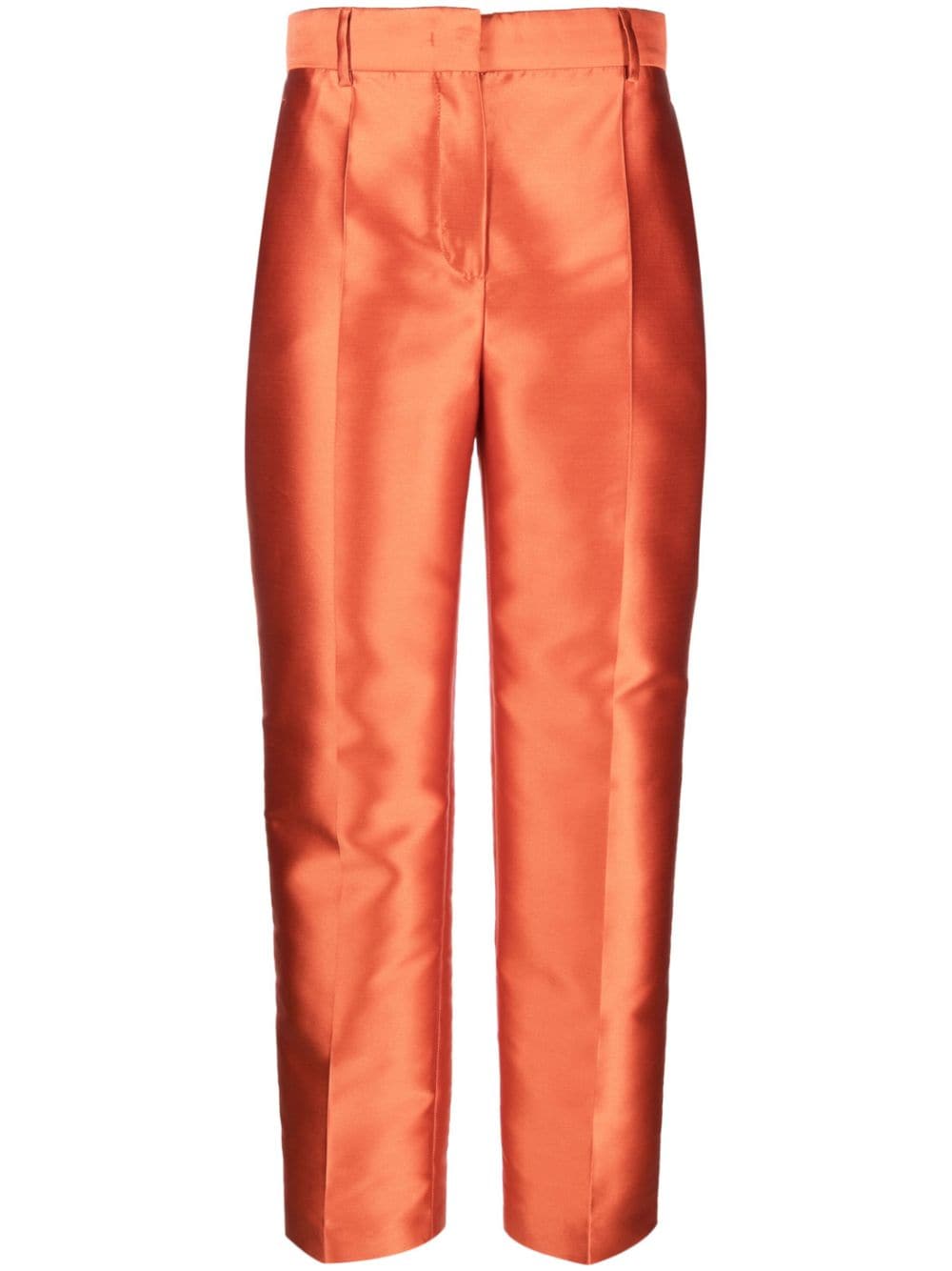 Alberta Ferretti Taillenhose in Satinoptik - Orange von Alberta Ferretti