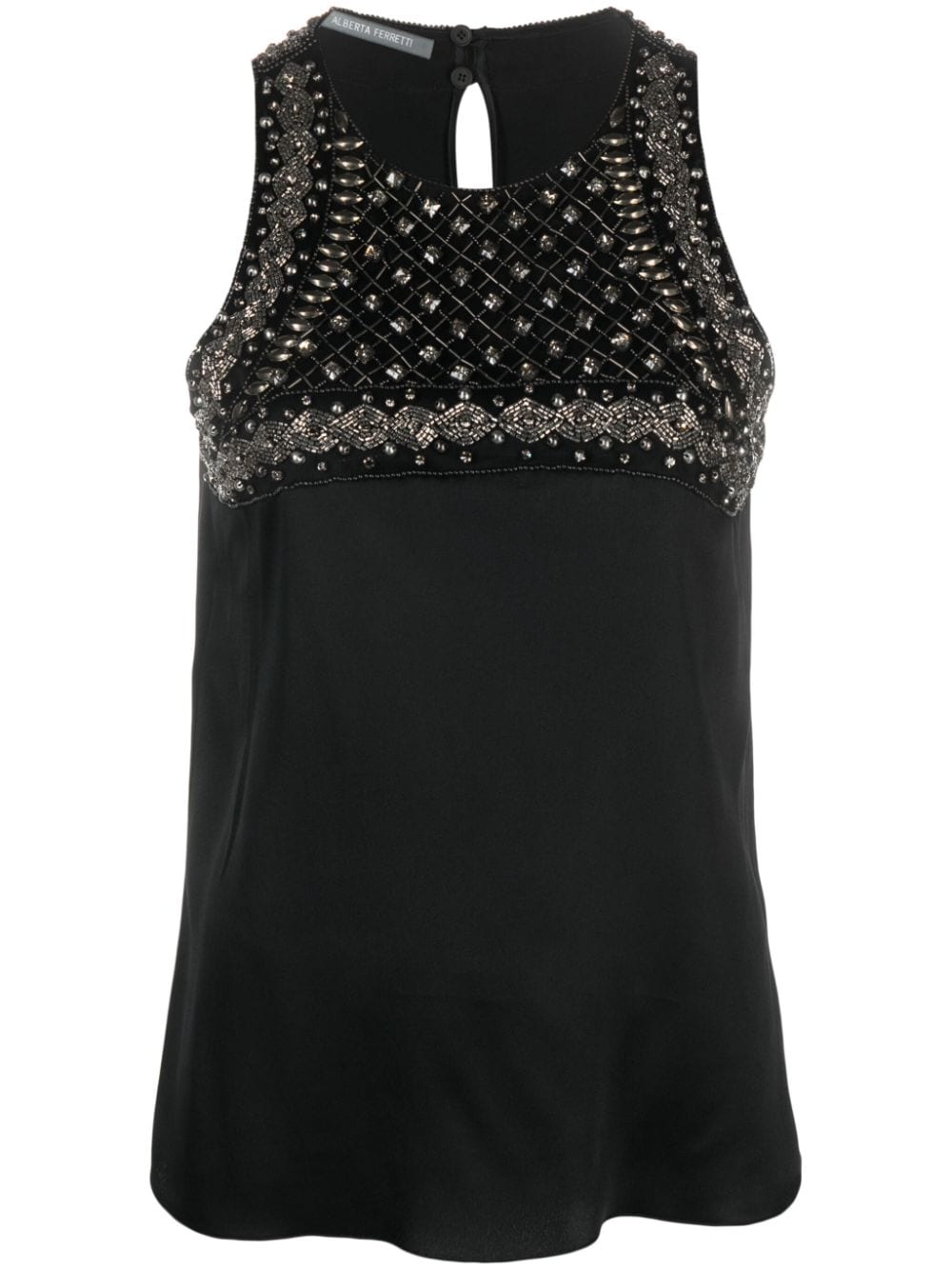 Alberta Ferretti Verzierte Bluse - Schwarz von Alberta Ferretti