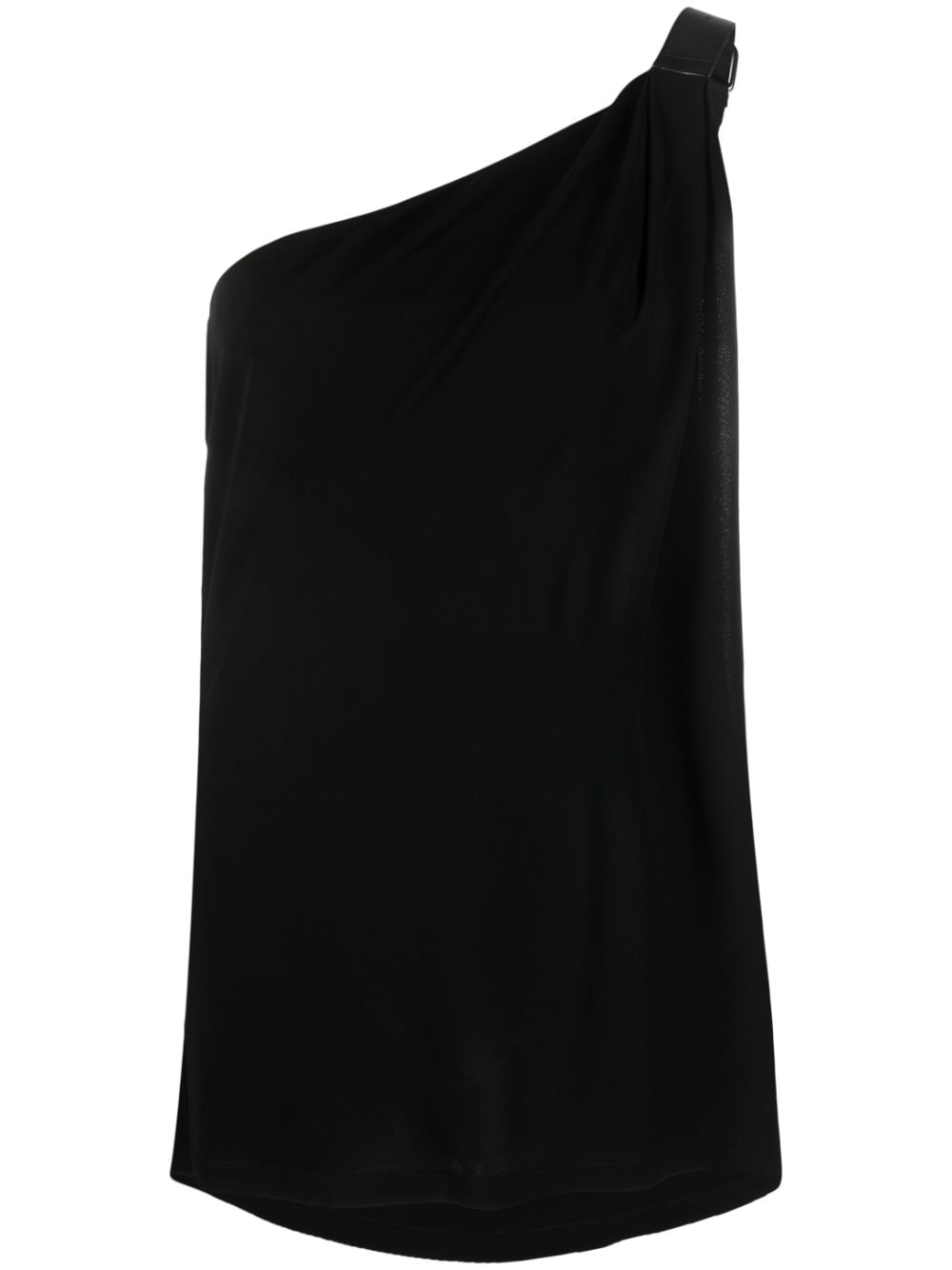 Alberta Ferretti One-Shoulder-Top mit Schnalle - Schwarz von Alberta Ferretti