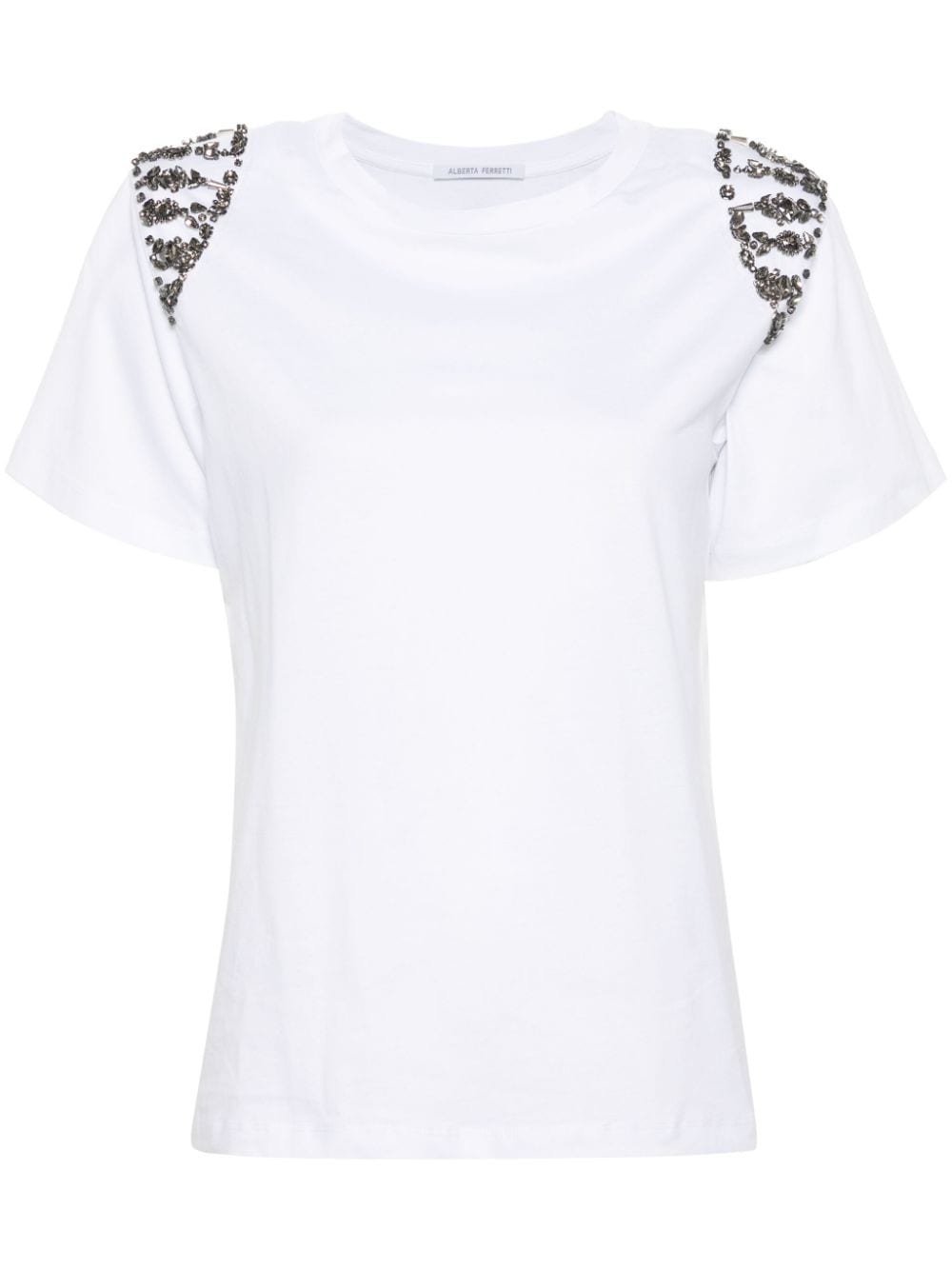 Alberta Ferretti Verziertes T-Shirt - Weiß von Alberta Ferretti