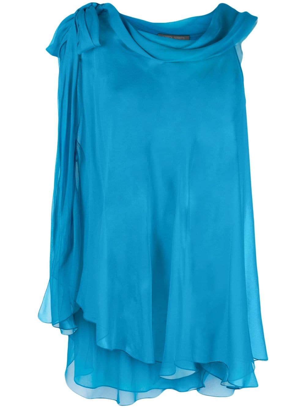 Alberta Ferretti Transparente Bluse - Blau von Alberta Ferretti