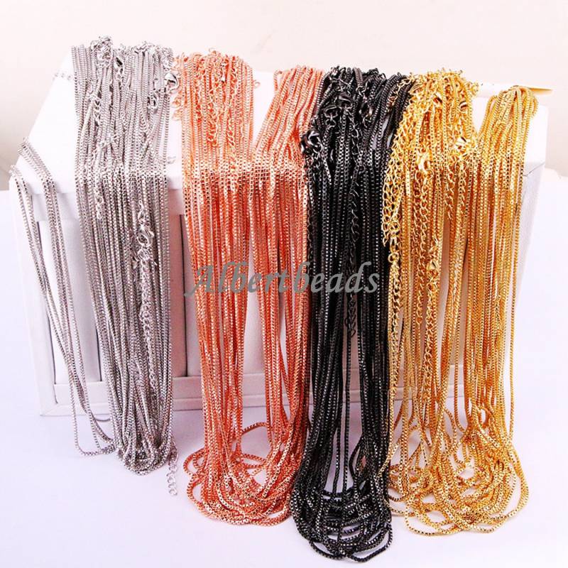 Metallkette Halskette, Schlangenkette Schlangenkette, Einfache Halskette Kette, Schmuck Zubehör, 20stk Metallkette Halskette, Schlangenkette Schlangenkette, Einfache Halskette Kette, Schmuck Zubehör, 20stk von Albertbeads