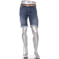 Alberto Bike Herren Jeans-Bermuda blau von Alberto Bike