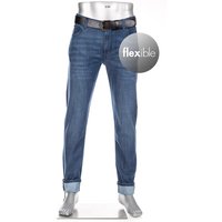 Alberto Bike Herren Jeans blau Cotton von Alberto Bike