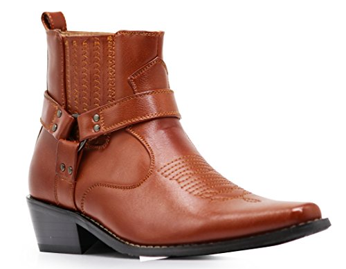 Alberto Fellini Western-Cowboy-Stiefel für Herren (West01), Braun, 42 EU von Alberto Fellini