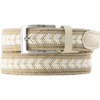 Alberto Golf Herren Gürtel beige Textil von Alberto Golf