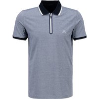 Alberto Golf Herren Zip-Polo blau von Alberto Golf