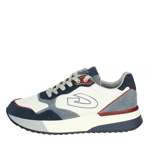 ALBERTO GUARDIANI NIEDRIGE Sneakers AGM013110 Weiss/BLAU von Alberto Guardiani