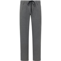 Alberto Bundfaltenhose Barista in Flanell-Qualität mit Kordelzug, Tapered Fit in 33/30 von Alberto