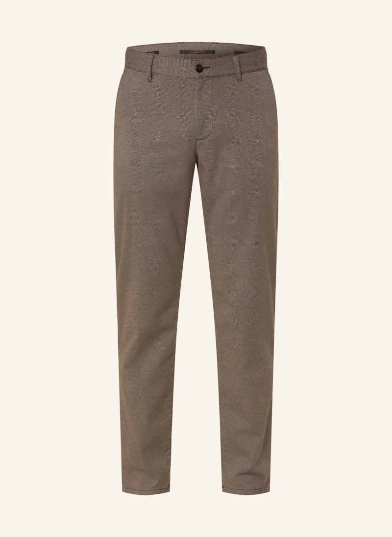 Alberto Chino Lou-New Wool Look Regular Fit braun von Alberto