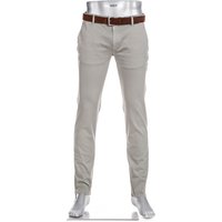 Alberto Herren Chino grau Baumwolle Slim Fit von Alberto