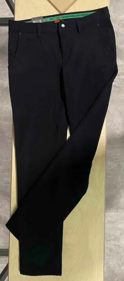 Alberto Golfhose Alberto Golf Hose Rookie Cosy Jersey Check WR Schwarz Herren von Alberto