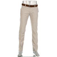 Alberto Herren Chino beige Baumwolle von Alberto